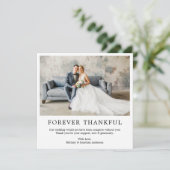 ミニマモダンリストシンプルフォーエバーサンクフルスクエア サンキューカード (スタンド正面)