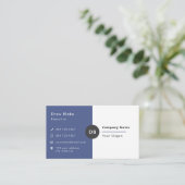 ミニマモダンリストシンプルプロフェッショナルブルー 名刺 (スタンド正面)