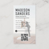 ミニマモダンリストシンプルプロフェッショナル写真 名刺 (裏面)