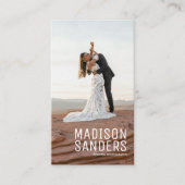 ミニマモダンリストシンプルプロフェッショナル写真 名刺 (正面)