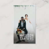 ミニマモダンリストシンプルプロフェッショナル写真 名刺 (正面)