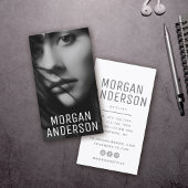 ミニマモダンリストシンプルプロフェッショナル写真 名刺