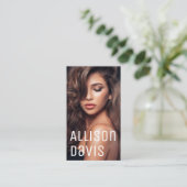 ミニマモダンリストシンプルプロフェッショナル写真 名刺 (スタンド正面)