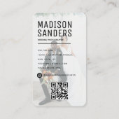 ミニマモダンリストシンプルプロフェッショナル写真 名刺 (裏面)