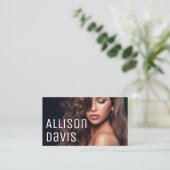 ミニマモダンリストシンプルプロフェッショナル写真 名刺 (スタンド正面)