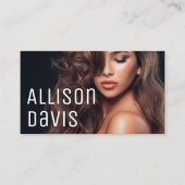 ミニマモダンリストシンプルプロフェッショナル写真 名刺 (正面)