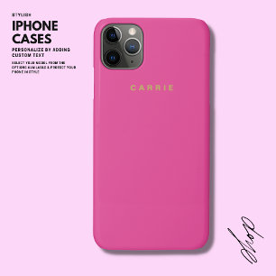 ミニマモダンリストシンプルモノグラムピンクと金ゴールド iPhone 11 PRO MAXケース