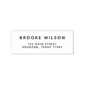 ミニマモダンリストシンプル差出人住所スタンプ ラバースタンプ (インプリント)