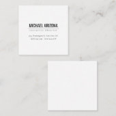 ミニマモダンリストシンプル平野 エンクロージャーカード (正面/裏面)