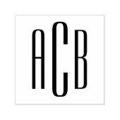 ミニマモダンリストシンプル3文字モノグラム セルフインキングスタンプ (デザイン)