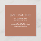 ミニマモダンリストシンプル スクエア名刺 (裏面)