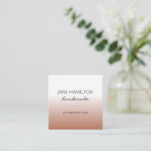 ミニマモダンリストシンプル スクエア名刺 (スタンド正面)