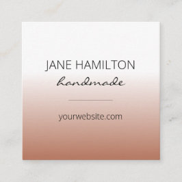 ミニマモダンリストシンプル スクエア名刺