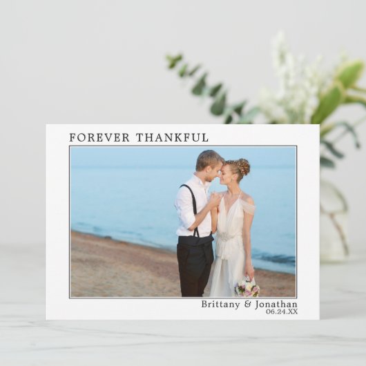 ミニマモダンリストシンプル・フォーエバーサンクフル サンキューカード (スタンド正面)