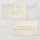 ミニマモダンリストシンプル、雨滴 名刺 (正面/裏面)