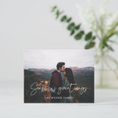 ミニマモダンリストシーズンの挨拶の写真 ポストカード (スタンド正面)