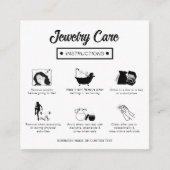 ミニマモダンリストジュエリー気にの指示カスタム エンクロージャーカード (正面)