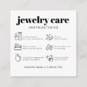 ミニマモダンリストジュエリー気にサンキュービジネス エンクロージャーカード (正面)