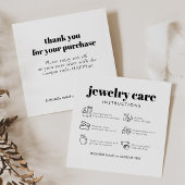 ミニマモダンリストジュエリー気にサンキュービジネス エンクロージャーカード
