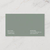 ミニマモダンリストスタイリッシュとトレンディープロフェッショナル 名刺 (裏面)