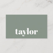 ミニマモダンリストスタイリッシュとトレンディープロフェッショナル 名刺 (正面)