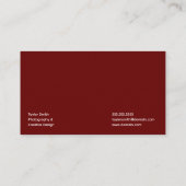 ミニマモダンリストスタイリッシュとトレンディープロフェッショナル 名刺 (裏面)