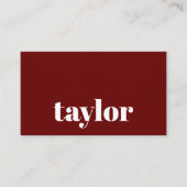 ミニマモダンリストスタイリッシュとトレンディープロフェッショナル 名刺 (正面)