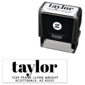 ミニマモダンリストスタイリッシュトレンディー差出人住所 セルフインキングスタンプ (インサイチュ)