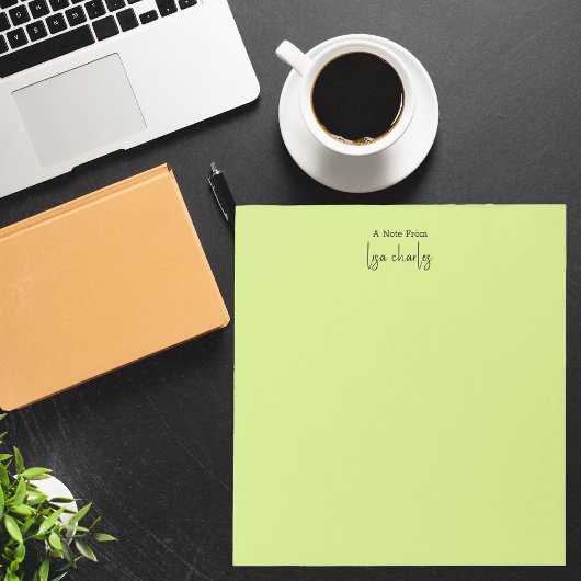 ミニマモダンリストスタイリッシュモノグカラフルラム ノートパッド