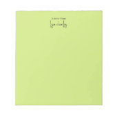 ミニマモダンリストスタイリッシュモノグカラフルラム ノートパッド (正面)