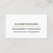 ミニマモダンリストスタイリッシュ 名刺 (正面)