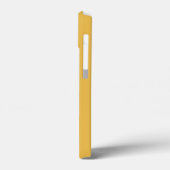ミニマモダンリストストライプモノグラムイニシャル黄 Case-Mate iPhoneケース (裏面 / 左)