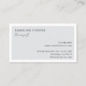 ミニマモダンリストセラピスト 名刺 (裏面)