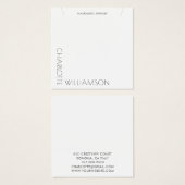 ミニマモダンリストタイポグラフィジュエリー表示カード (正面&裏面)