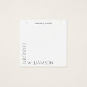 ミニマモダンリストタイポグラフィジュエリー表示カード (正面)