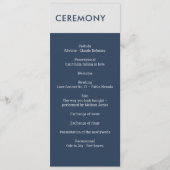 ミニマモダンリストタイポグラフィネイビーブルーグレー プログラム (正面)