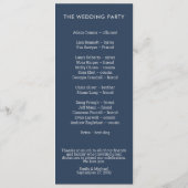 ミニマモダンリストタイポグラフィネイビーブルーグレー プログラム (裏面)