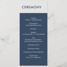 ミニマモダンリストタイポグラフィネイビーブルーグレー プログラム