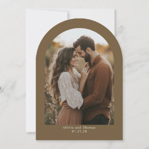 ミニマモダンリストタイポグラフィブ結婚ランの写真 招待状