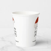 ミニマモダンリストタイポグラフィメリークリスマスパーティー 紙コップ (右)