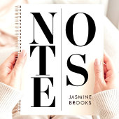 ミニマモダンリストタイポグラフィ名前をカスタムするノート プランナー手帳