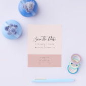 ミニマモダンリストタイポグラフィ日付の保存 チラシ (シングル)