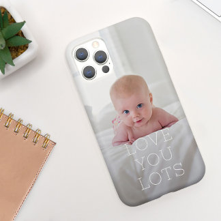 ミニマモダンリストタイポグラフィ「Love You Lots」写真 Case-Mate iPhone 14ケース