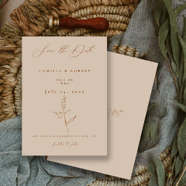 ミニマモダンリストテラコッタカリフ結婚ァズ セーブザデート