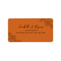 ミニマモダンリストテラコッタ結婚フローラのリターン