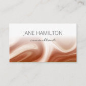 ミニマモダンリストテラコッタ 名刺 (正面)