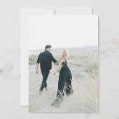 ミニマモダンリストテラコッタQRコードフォトサ セーブザデート (裏面)