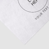 ミニマモダンリストテンプレートここにロゴをアップロード 薄葉紙 (詳細)