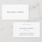 ミニマモダンリストテンプレートエレガントプロフェッショナル 名刺 (正面/裏面)