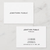 ミニマモダンリストテンプレートプロフェッショナルラグジュアリートップ 名刺 (正面/裏面)